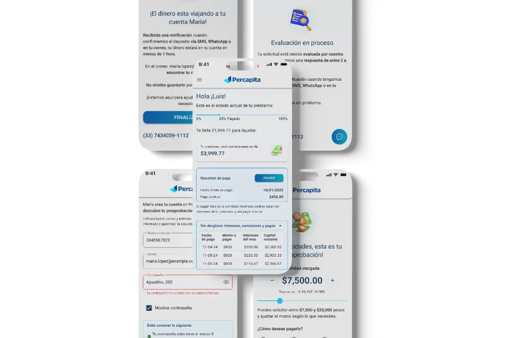 Portal y estados del préstamo